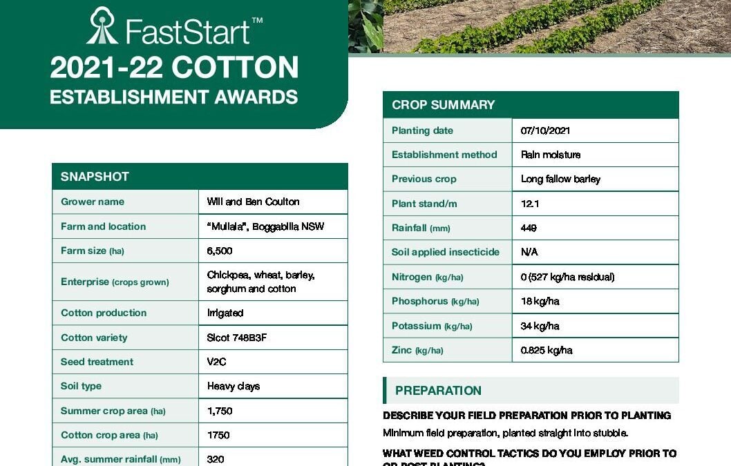 Will and Ben Coulton, Boggabilla, NSW — FastStart case study