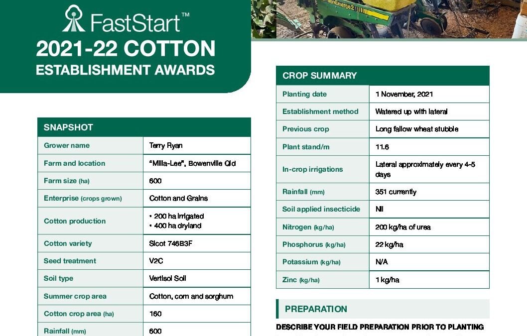 Terry Ryan, Bowenville, QLD — FastStart case study